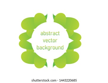 green floral hexagonal web banner design template. used for background icon , web design, design element.