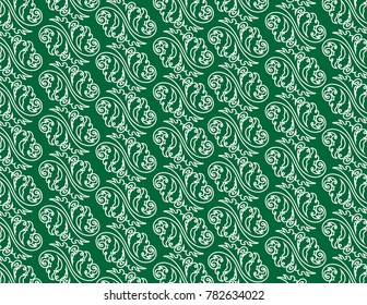 Green Floral Pattern Background