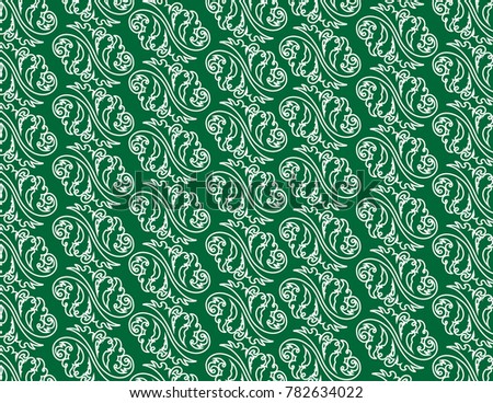 Green Floral Pattern Background