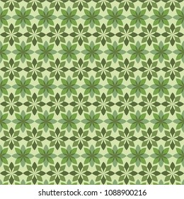Green floral pattern for background.Vector illustration.