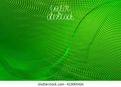 Green Floral Pattern. Emerald Structure Texture Background. Vector Illustration
