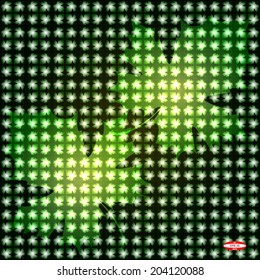 green floral pattern green texture background vector