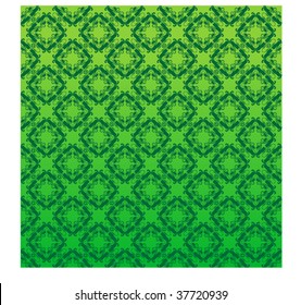 Green floral pattern vector illustration