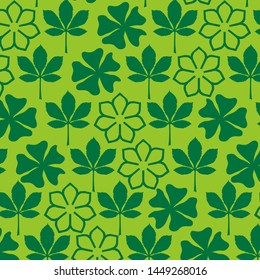 Green floral pattern vector tropical background, banners, Placards, Posters, Flyers. Trendy Ornament for fabric, wallpaper, packaging, wrapping, decorative print, and wall.