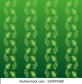 green floral seamless pattern