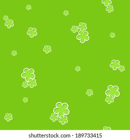 Green floral seamless pattern 