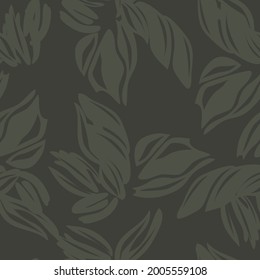 Green Floral seamless pattern background for fashion textiles, graphics, backgrounds and crafts