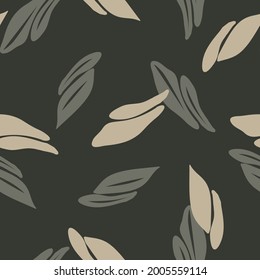 Green Floral seamless pattern background for fashion textiles, graphics, backgrounds and crafts