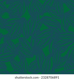 Green Floral seamless pattern background for fashion textiles, graphics, backgrounds and crafts