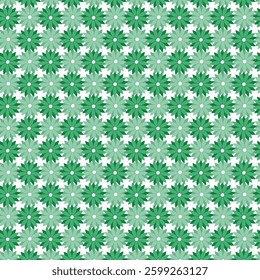 Green floral seamless pattern design