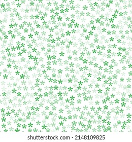 Green Floral seamless pattern. Ornament can be used for gift wrapping paper, pattern fills, web page background