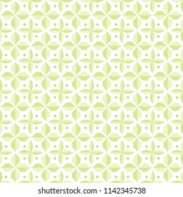 Green Floral Stylish Seamless Pattern. Vector Leaf background. Fabric Tile Ornament texture.
