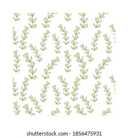 green floral vector pattern ornament background