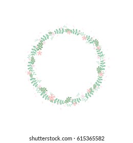 Watercolor Eucalyptus Wreath Hand Painted Floral Stock Illustration ...