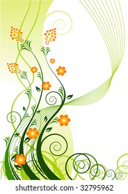 green flourishes