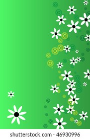 Green flower background