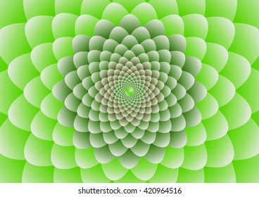 Green flower Background Vector Illustration
