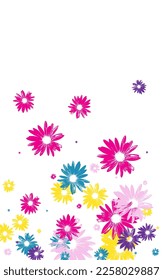 Green Flower Background White Vector. Garden Wrap Illustration. Yellow Leaf Fashion. Beautiful Backdrop. Romantic Bright Petal.