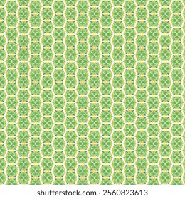 green flower hexagon background vector