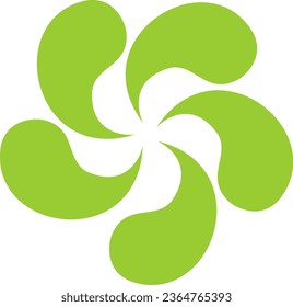 green flower with leaves vector transparent 