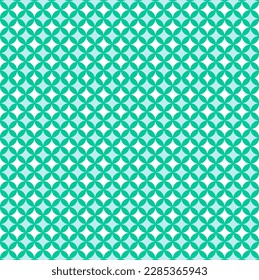 Green Flower Of Life Sacred Geometry Pattern Background