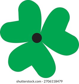 Una flor verde como una hoja 