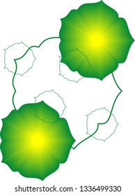 green flower logo