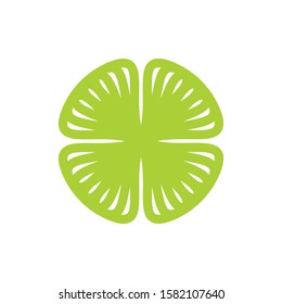 Green Flower logo design vector