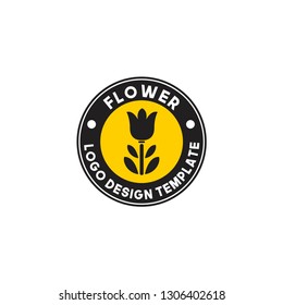 Green Flower and Natural Logo Vector Template
