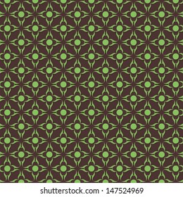 green flower pattern design pattern background vector