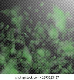 Green flower petals falling down. Fascinating romantic flowers gradient. Flying petal on transparent square background. Love, romance concept. Comely wedding invitation.