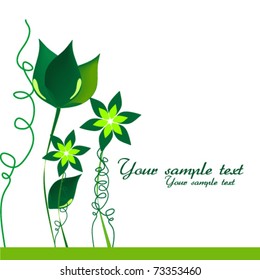 green flower plants
