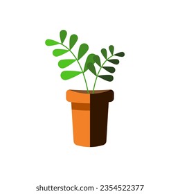 Green Flowers With Attractive Vase