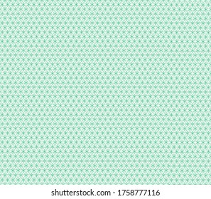 green flowers of life seamless pattern