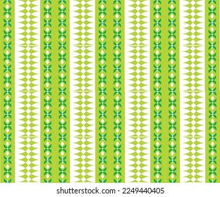The Green Flowers Pattern Design