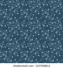 The green flowers plant leaves graphic design wallpaper Background pattern set Free Vector