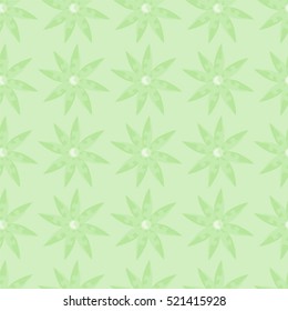 green flowers seamless