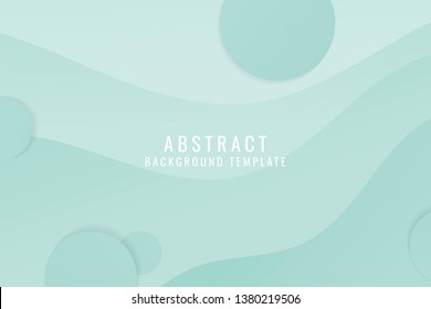 Green flowing abstract background vector