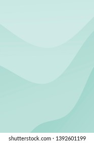 Green flowing abstract background vector
