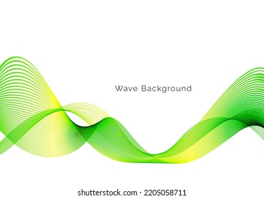 Fondo del concepto de ola de diseño de flujo verde