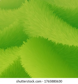
Ola de abstracción de estilo fluffy verde. Diseño de vectores