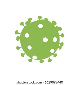 Green fly germ virus infection,micro bacteria.Vector modern flat style cartoon character illustration.Isolated on white background.Microbe, Pathogen, Virus icon.
