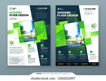 Green Flyer Template Layout Design. Corporate business annual report, catalog, magazine, flyer mockup. Creative modern bright eco flyer concept with square shape Green Flyer Template Layout Design. Corporate business annual report, catalog, magazine, flyer mockup. Creative modern bright eco flyer concept with square shape