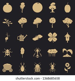 Green fodder icons set. Simple set of 25 green fodder vector icons for web for any design