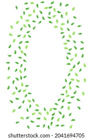 Vector blanco de fondo de follaje verde. Diseño de plantas de verano. Marco De Decoración. Ilustración de ecología de Greenish. Aroma de vegetación.