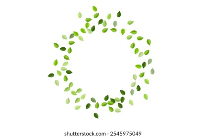 Green Foliage Organic Vector Pattern. Spring Leaves Illustration. Lime Greens Blur Banner. Leaf Tree Border.