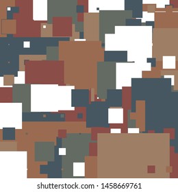 Green Foliage Square Pattern Army Military Hunting Camouflage
