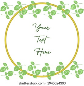 Green Foliage Swirl Vector Brochure. Forest Greens Backdrop. Grassy Leaves Blur Wallpaper. Leaf Nature Pattern.