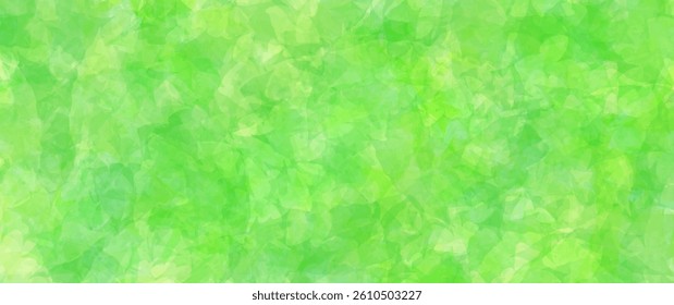 Green foliage vector summer art background with maple leaves. Hand drawn spring wallpaper for flyer, poster, cover, invitation cards, luxe invite, prestigious voucher. Green abstract illustration.