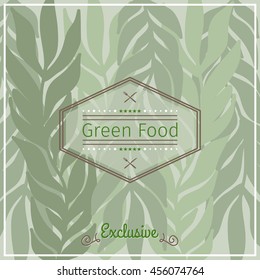 green food background. Vector